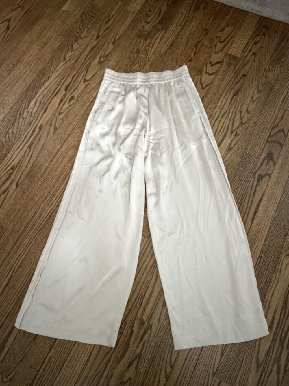 Brunello Cucinelli Silk Ivory Pants Sequin Size Size 2